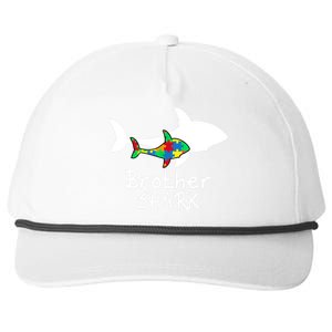 Brother Shark Puzzle Piece Cool Autism Awareness Gift Snapback Five-Panel Rope Hat