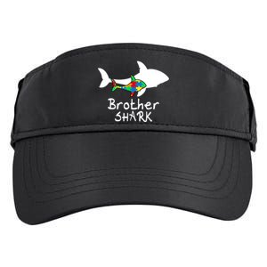 Brother Shark Puzzle Piece Cool Autism Awareness Gift Adult Drive Performance Visor