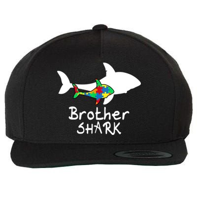 Brother Shark Puzzle Piece Cool Autism Awareness Gift Wool Snapback Cap