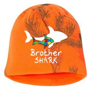 Brother Shark Puzzle Piece Cool Autism Awareness Gift Kati - Camo Knit Beanie