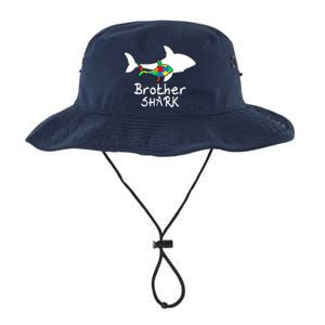 Brother Shark Puzzle Piece Cool Autism Awareness Gift Legacy Cool Fit Booney Bucket Hat