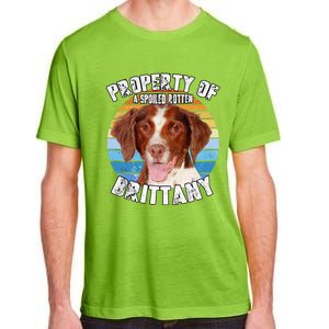 Brittany Spaniel Property Of Cute Dog Adult ChromaSoft Performance T-Shirt