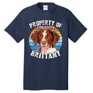 Brittany Spaniel Property Of Cute Dog Tall T-Shirt