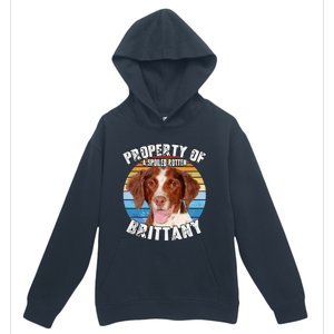 Brittany Spaniel Property Of Cute Dog Urban Pullover Hoodie