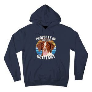 Brittany Spaniel Property Of Cute Dog Tall Hoodie