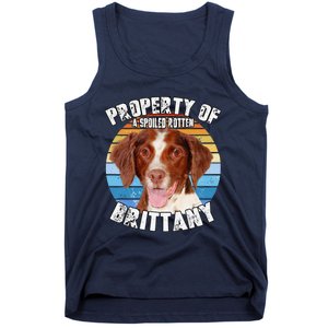 Brittany Spaniel Property Of Cute Dog Tank Top