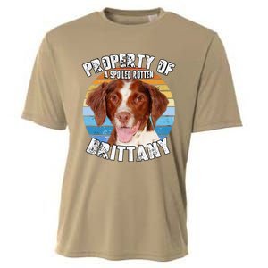 Brittany Spaniel Property Of Cute Dog Cooling Performance Crew T-Shirt