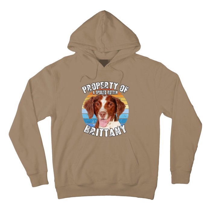 Brittany Spaniel Property Of Cute Dog Hoodie