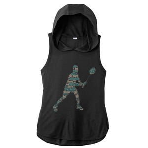 Badminton Shuttlecock Player Cute Gift Ladies PosiCharge Tri-Blend Wicking Draft Hoodie Tank