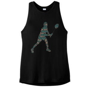 Badminton Shuttlecock Player Cute Gift Ladies PosiCharge Tri-Blend Wicking Tank