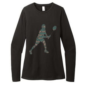 Badminton Shuttlecock Player Cute Gift Womens CVC Long Sleeve Shirt