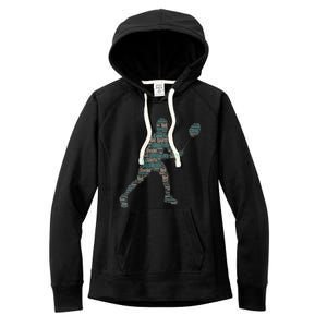 Badminton Shuttlecock Player Cute Gift Women's Fleece Hoodie