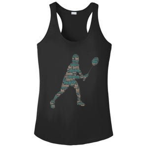 Badminton Shuttlecock Player Cute Gift Ladies PosiCharge Competitor Racerback Tank