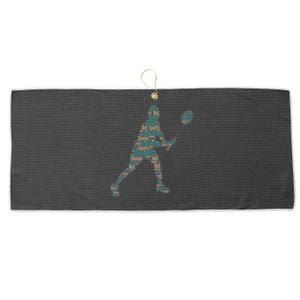 Badminton Shuttlecock Player Cute Gift Large Microfiber Waffle Golf Towel