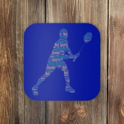 Badminton Shuttlecock Player Cute Gift Coaster