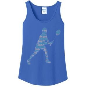 Badminton Shuttlecock Player Cute Gift Ladies Essential Tank