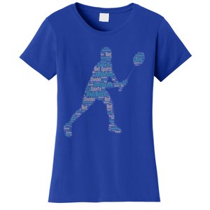 Badminton Shuttlecock Player Cute Gift Women's T-Shirt