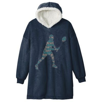 Badminton Shuttlecock Player Cute Gift Hooded Wearable Blanket