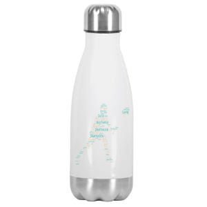 Badminton Shuttlecock Player Cute Gift Stainless Steel Insulated Water Bottle