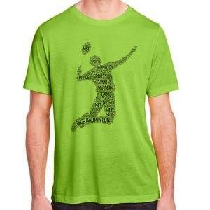 Badminton Shuttlecock Player Meaningful Gift Adult ChromaSoft Performance T-Shirt