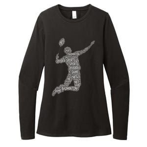 Badminton Shuttlecock Player Meaningful Gift Womens CVC Long Sleeve Shirt