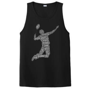 Badminton Shuttlecock Player Meaningful Gift PosiCharge Competitor Tank