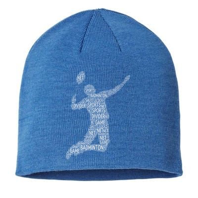 Badminton Shuttlecock Player Meaningful Gift Sustainable Beanie