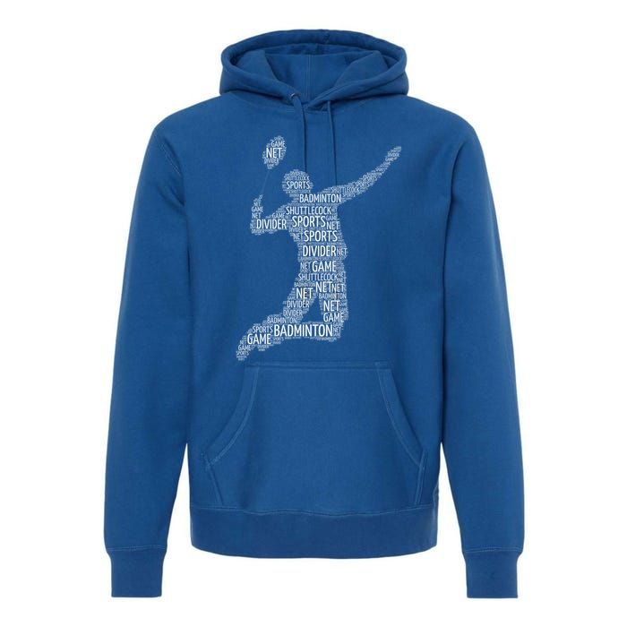 Badminton Shuttlecock Player Meaningful Gift Premium Hoodie