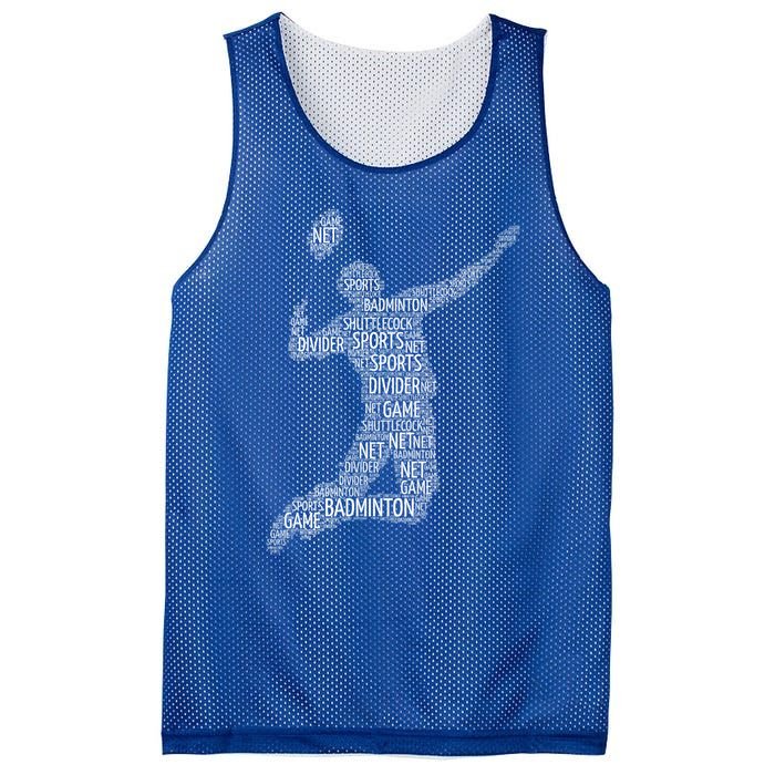 Badminton Shuttlecock Player Meaningful Gift Mesh Reversible Basketball Jersey Tank