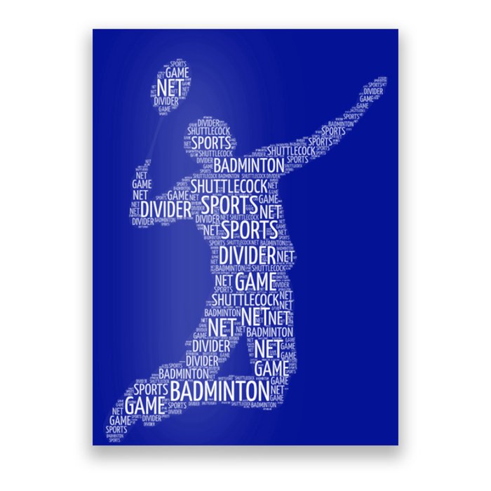 Badminton Shuttlecock Player Meaningful Gift Poster