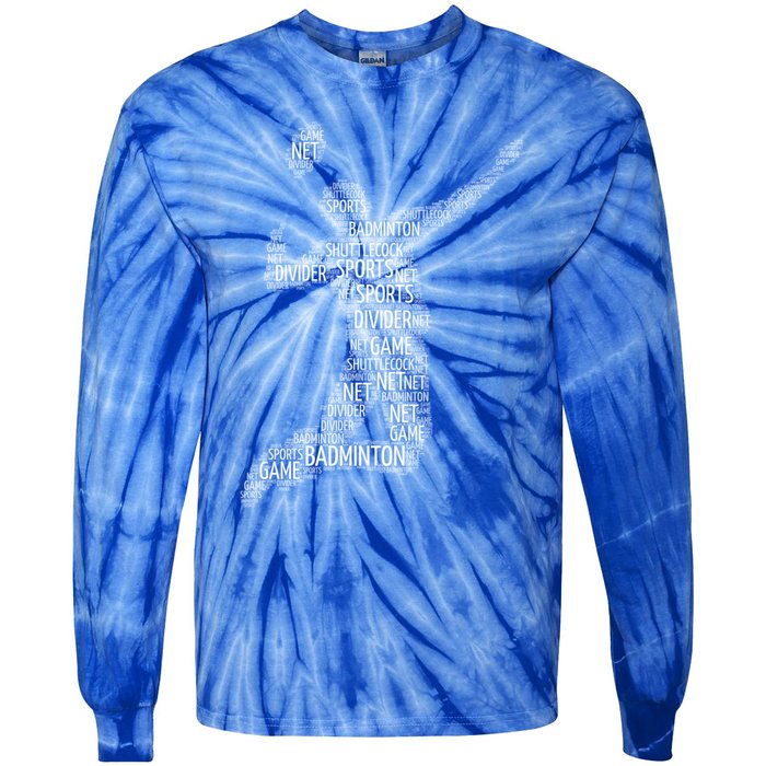 Badminton Shuttlecock Player Meaningful Gift Tie-Dye Long Sleeve Shirt