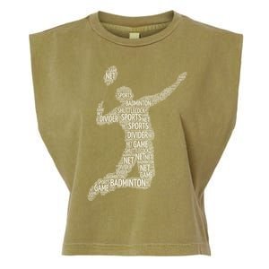 Badminton Shuttlecock Player Meaningful Gift Garment-Dyed Women's Muscle Tee