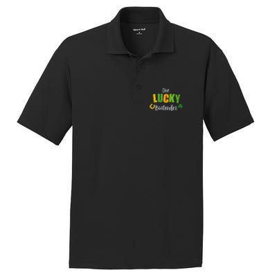 Bartender St Patricks' Day Cute Bartending Irish Pub Cool Gift PosiCharge RacerMesh Polo