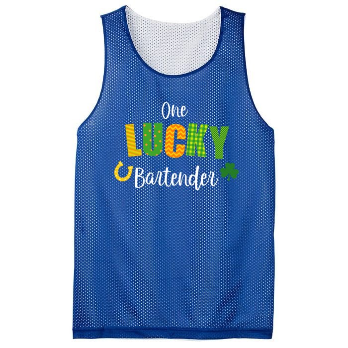 Bartender St Patricks' Day Cute Bartending Irish Pub Cool Gift Mesh Reversible Basketball Jersey Tank