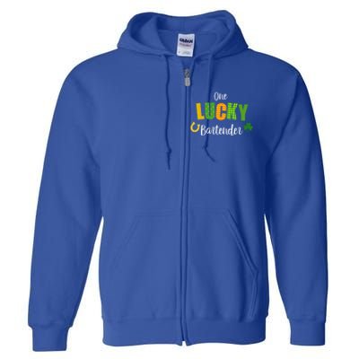 Bartender St Patricks' Day Cute Bartending Irish Pub Cool Gift Full Zip Hoodie