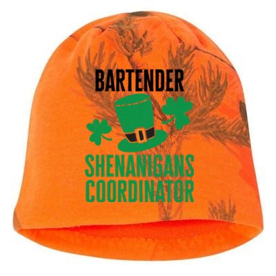 Bartender St Patricks Day Shenanigans Coordinator Gift Kati - Camo Knit Beanie