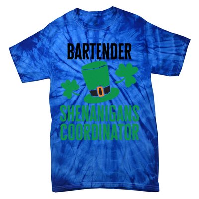 Bartender St Patricks Day Shenanigans Coordinator Gift Tie-Dye T-Shirt