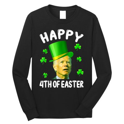 Biden St Patricks Day Funny Happy 4th Of Easter Long Sleeve Shirt