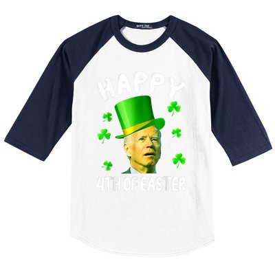 Biden St Patricks Day Funny Happy 4th Of Easter Baseball Sleeve Shirt