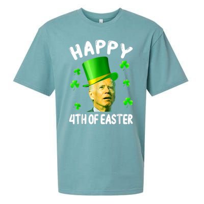 Biden St Patricks Day Funny Happy 4th Of Easter Sueded Cloud Jersey T-Shirt