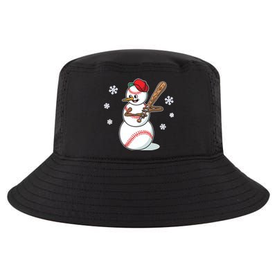 Baseball Snow Player Funny Christmas Batter Pitcher Funny Gift Cool Comfort Performance Bucket Hat