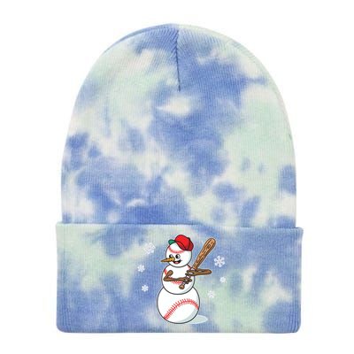 Baseball Snow Player Funny Christmas Batter Pitcher Funny Gift Tie Dye 12in Knit Beanie