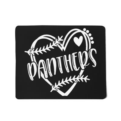 Baseball Softball Panther School Sports Fan Team Spirit Mousepad