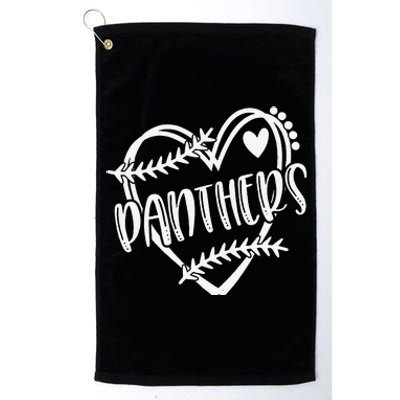 Baseball Softball Panther School Sports Fan Team Spirit Platinum Collection Golf Towel