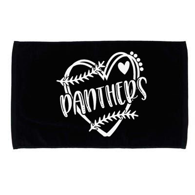 Baseball Softball Panther School Sports Fan Team Spirit Microfiber Hand Towel