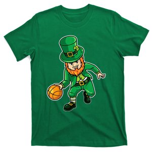 Basketball St Patricks Day Funny Lucky Basketball T-Shirt