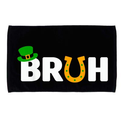 Bruh St Patricks Day Patricks Day Funny Microfiber Hand Towel