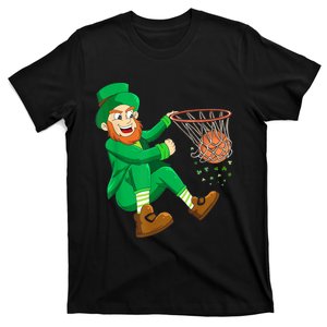 Basketball St Patricks Day Leprechaun Boys K.i.d.s M.e.n T-Shirt