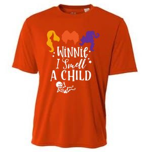 Baby Skeleton Pregnancy Halloween Winnie I Smell A Gift Cooling Performance Crew T-Shirt