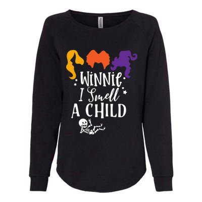 Baby Skeleton Pregnancy Halloween Winnie I Smell A Gift Womens California Wash Sweatshirt